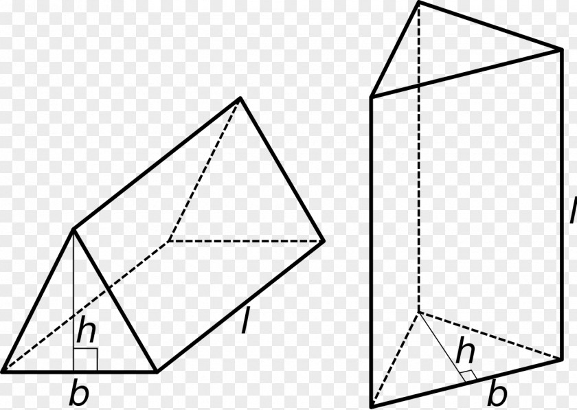 Triangle Triangular Prism Surface Area Cuboid PNG