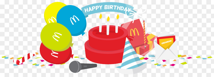 Ulang Tahun Happy Birthday McDonald's Party Gift PNG