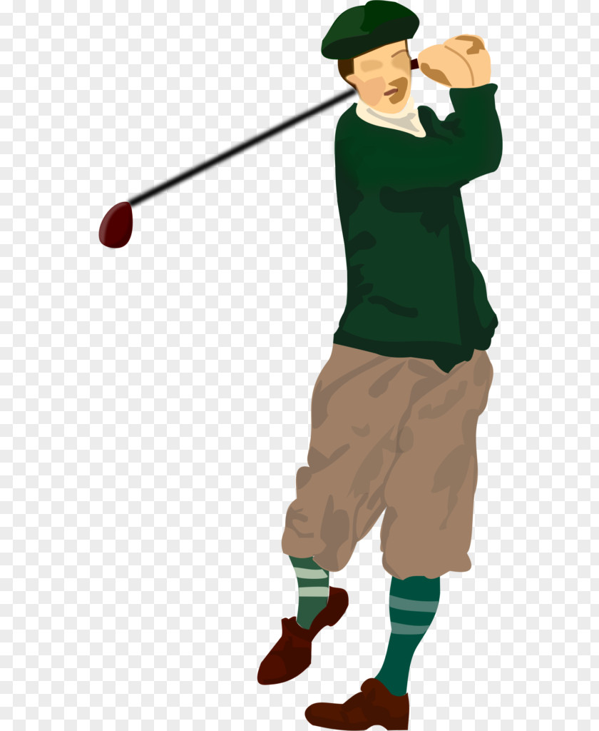 Golf Stroke Mechanics Vector Graphics Course PNG