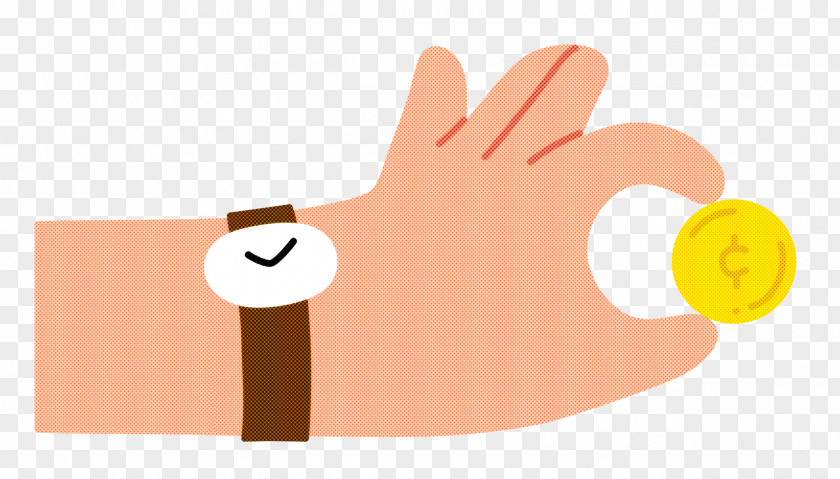 Hand Pinching Coin PNG