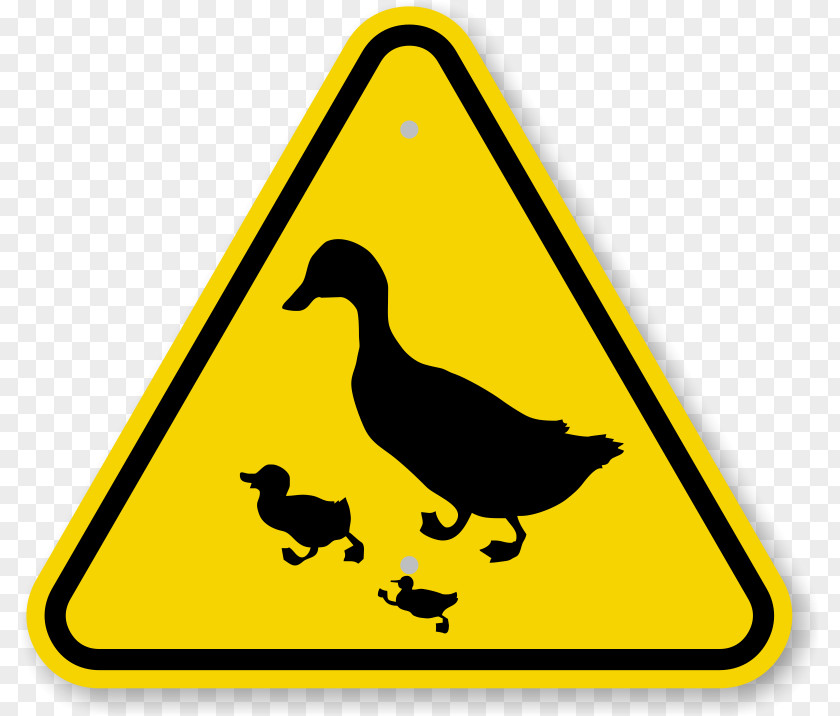 Images Of Ducklings Duck Crossing Goose Traffic Sign PNG