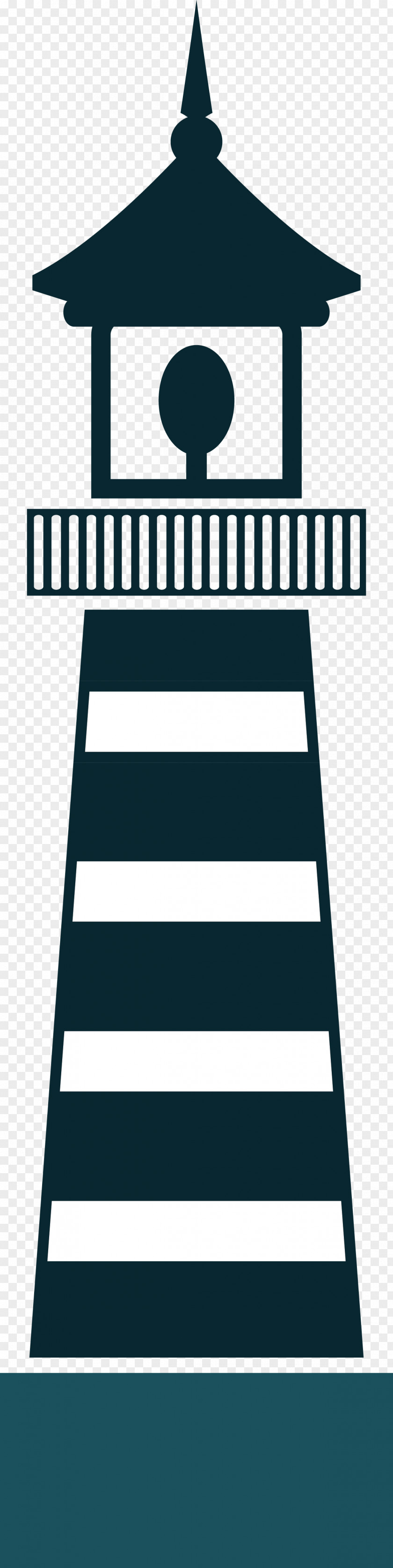 Lighthouse Silhouette Vector PNG