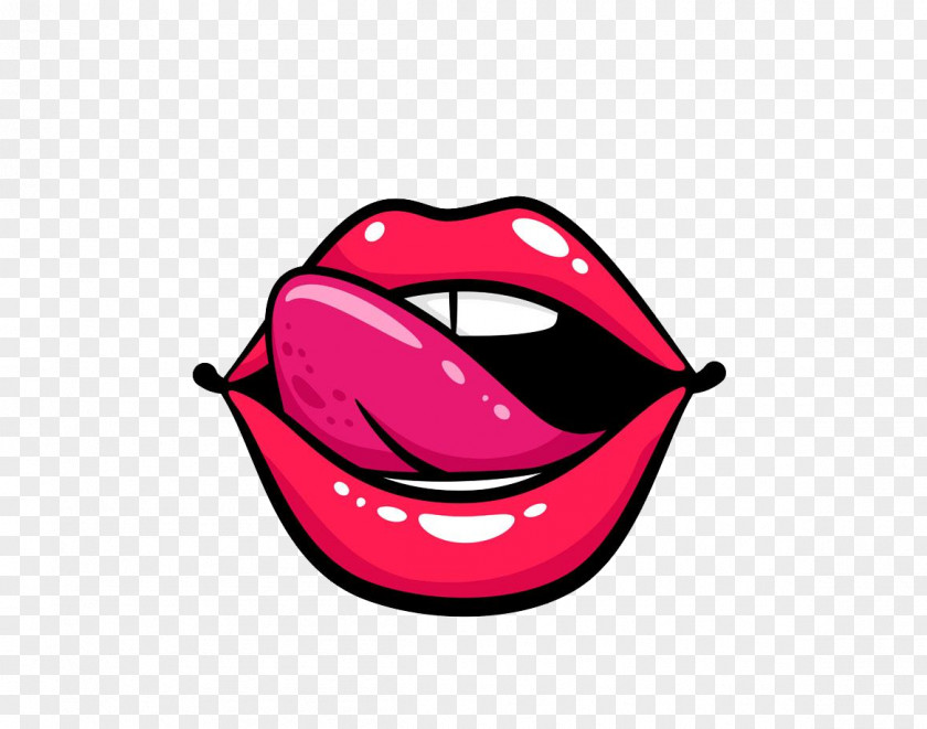 Red Mouth Lips Material Free To Pull PNG mouth lips material free to pull clipart PNG