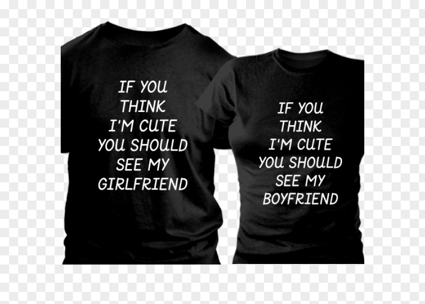 T-shirt Boyfriend Girlfriend Couple Love PNG