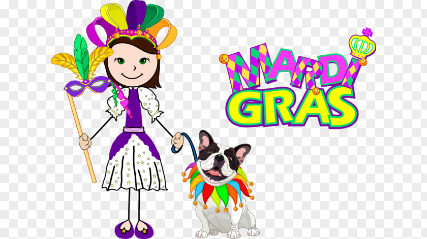 Mardi Gras Party Birthday Clip Art PNG