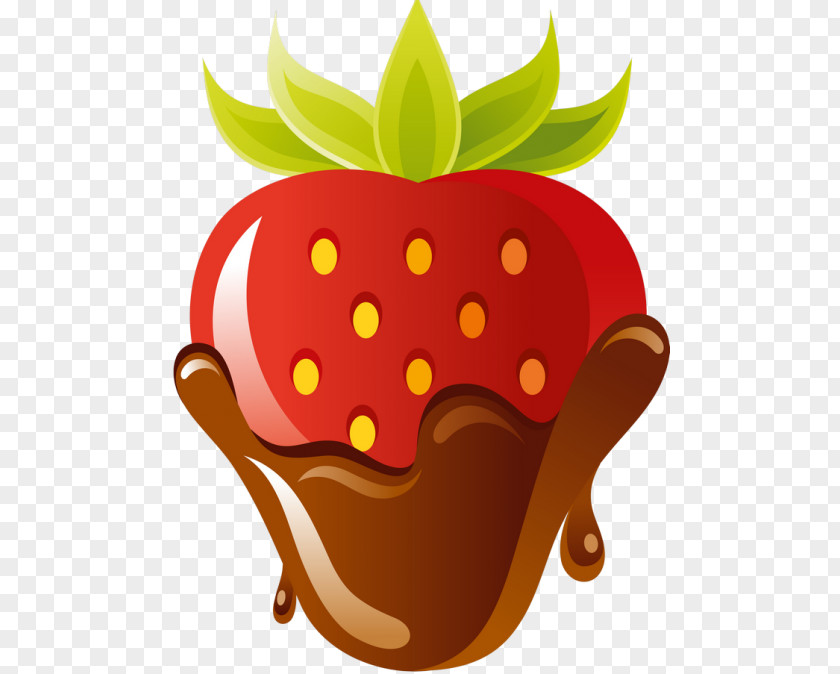 Strawberry Fruit Chocolate Euclidean Vector Food PNG