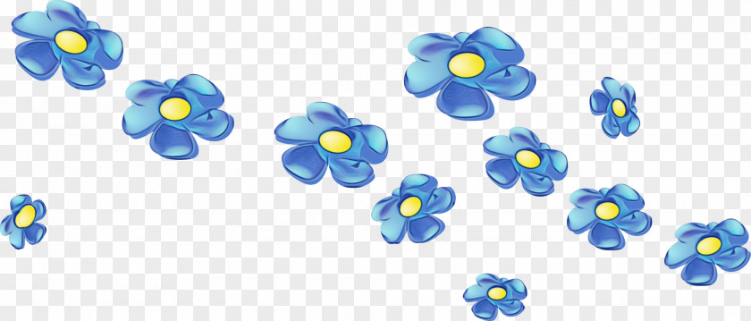 Blue Cobalt Flower Plant Borage Family PNG