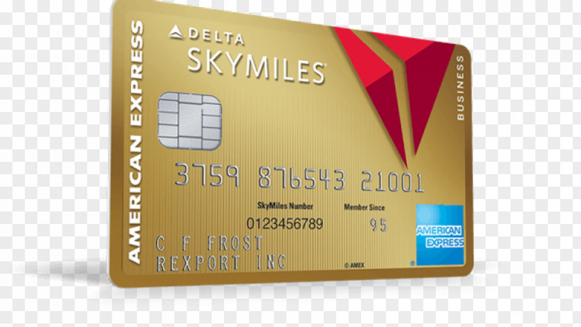 Business Card Gold Delta Air Lines SkyMiles American Express Airline Credit PNG