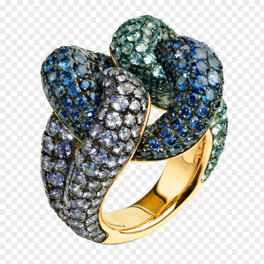 Diamon Jewellery Ring Pomellato Sapphire Gemstone PNG