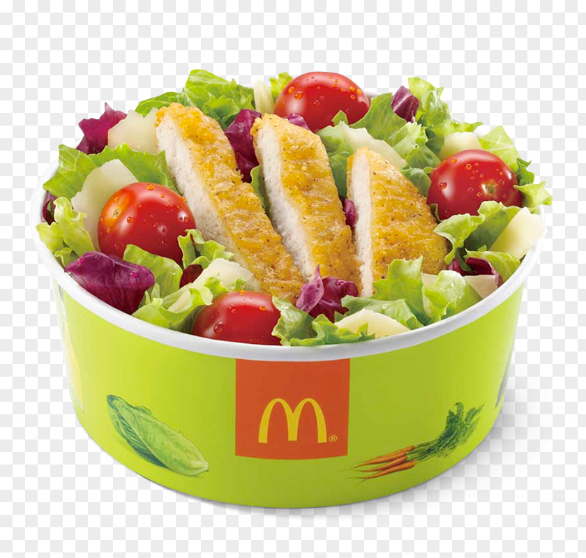 Salad Caesar Hamburger McDonald's Restaurant PNG