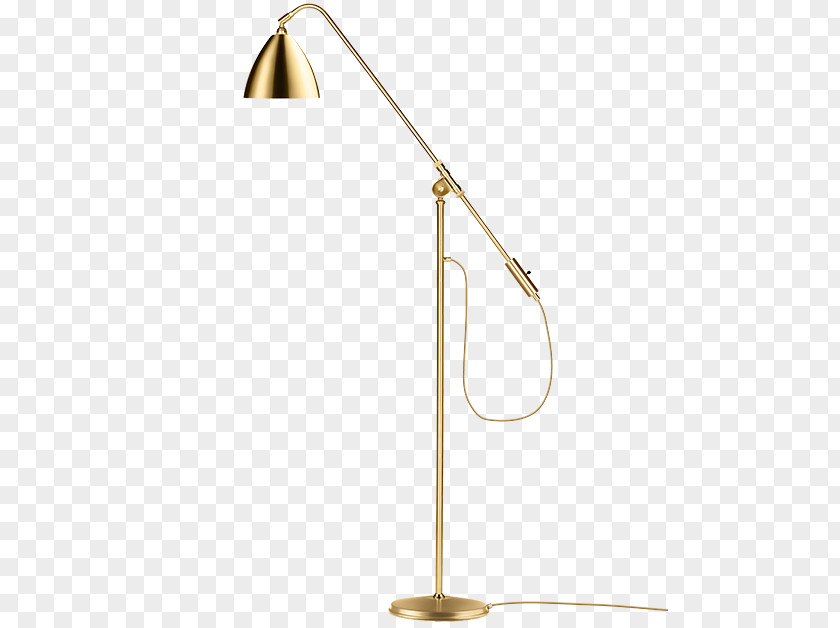 Brass Floor Lamp Lighting Electric Light PNG