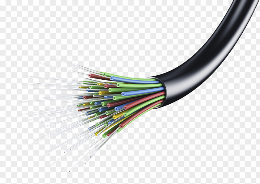 Components Vector Optical Fiber Cable Single-mode Fiber-optic Communication PNG