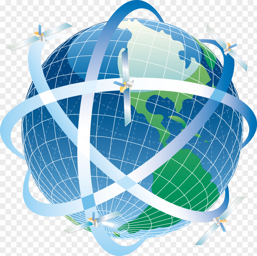 Globe Satellite Imagery Communications PNG