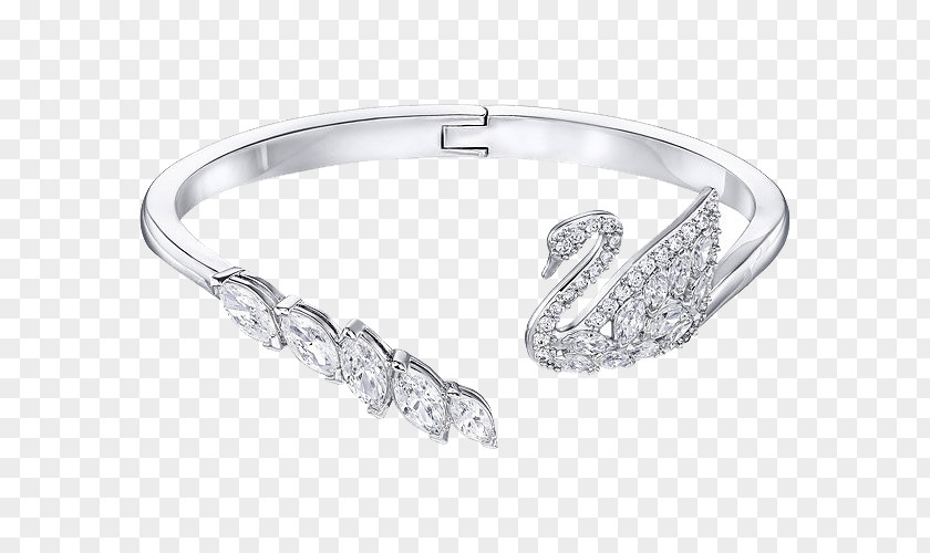 Swarovski Jewellery Bracelets White Swan Cygnini Earring AG Bracelet PNG