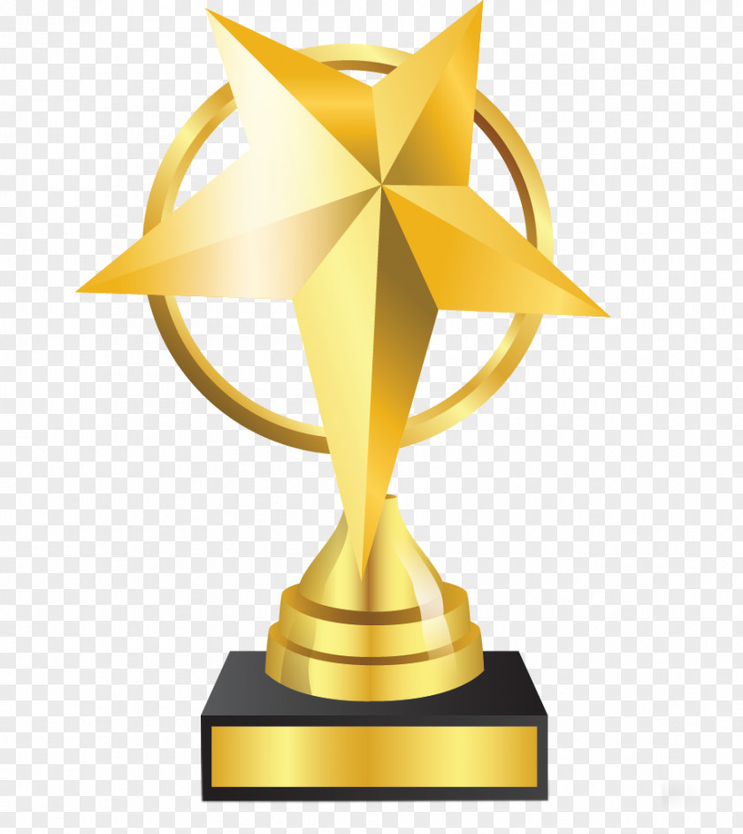 Trophy Award Gold Medal Clip Art PNG