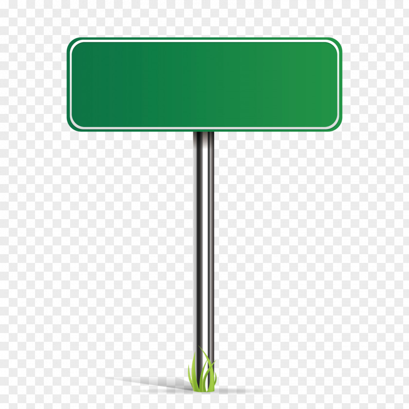 Vector Green Road Sign PNG