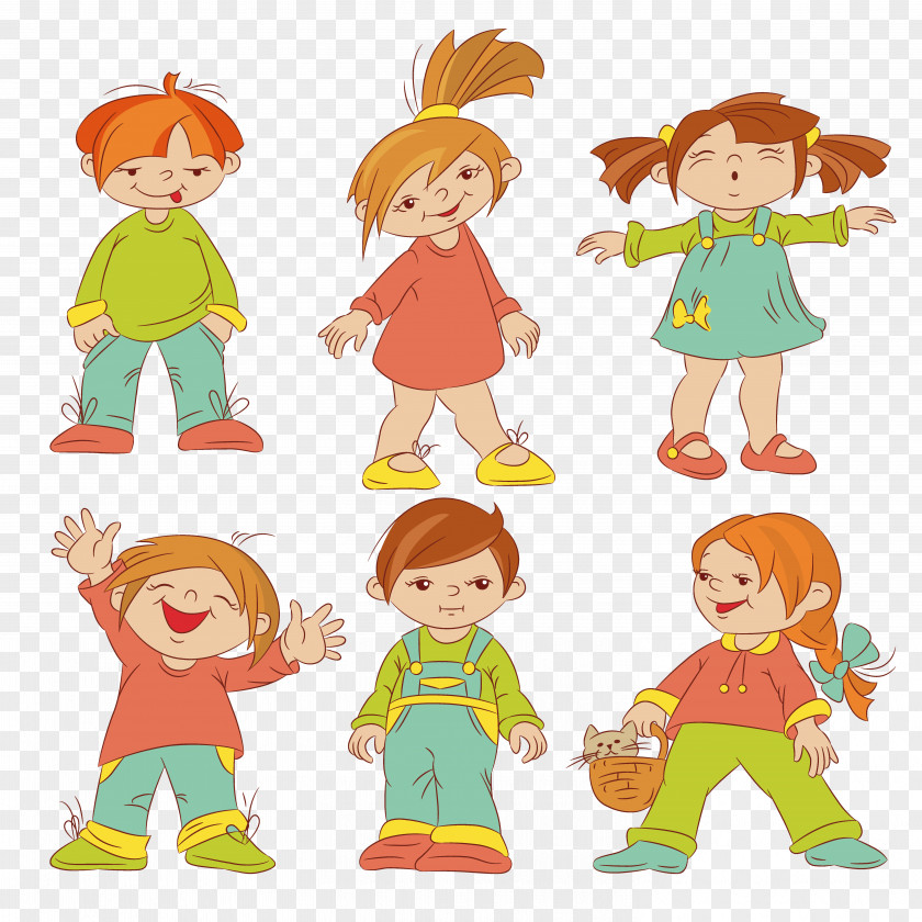 Children Cartoon Drawing PNG