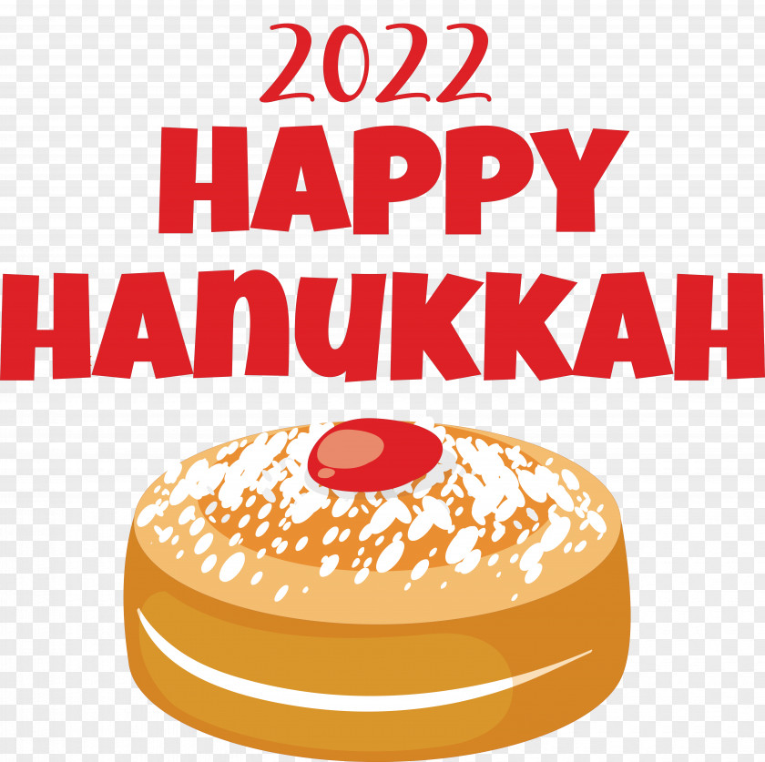 Happy Hanukkah Lighting Dreidel Sufganiyot PNG