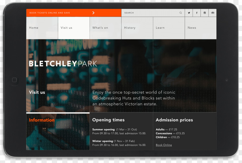 User Interface Design Bletchley Park Web PNG