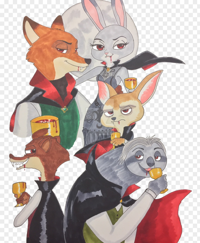 Vampire Lt. Judy Hopps Nick Wilde English Language Werewolf PNG