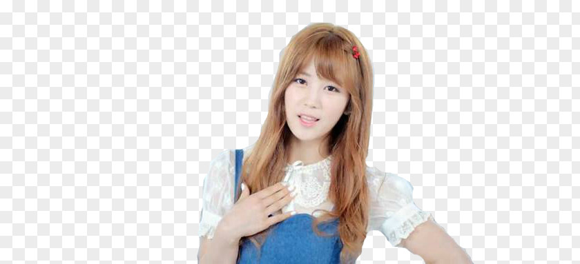 Apink Thumb Hair Coloring Bangs Long PNG