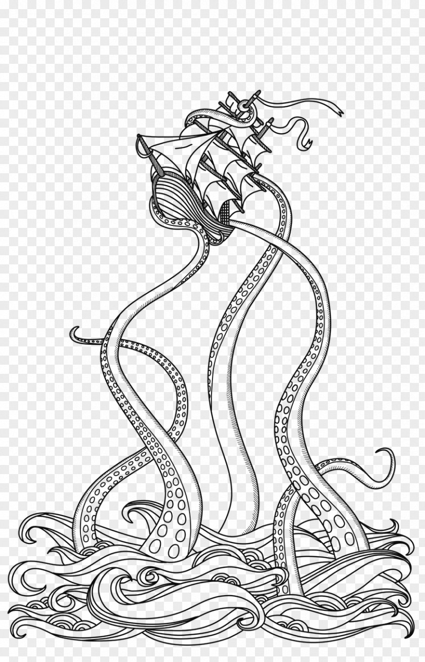 Bearded Dragon Drawing Illustration Line Art Coloring Book Kraken PNG