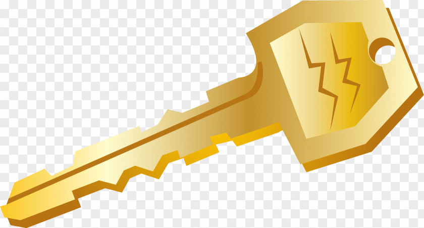 Golden Key Vector Euclidean Icon PNG