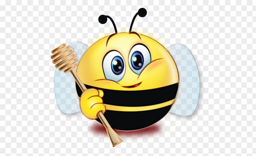 Happy Pollinator Bee Emoji PNG