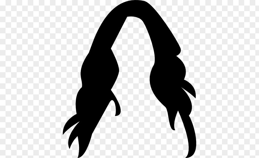 Long Hair Black Wig Beauty Parlour PNG