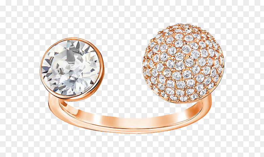 Swarovski Jewelry Golden Rings Earring AG Jewellery Gold Plating PNG