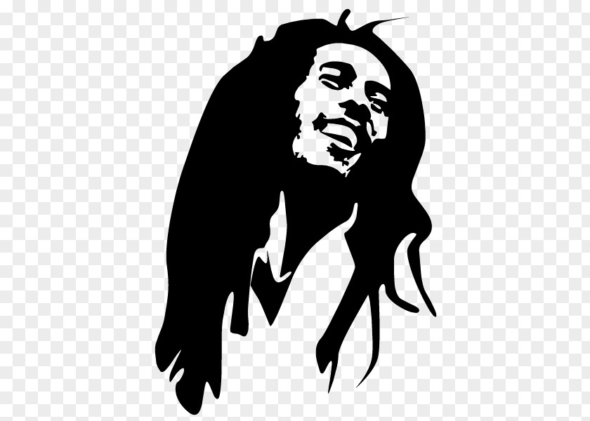 Bob Marley Stencil Nine Mile Reggae Drawing PNG