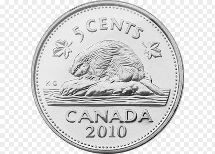 Canada Nickel Coin Dime Loonie PNG