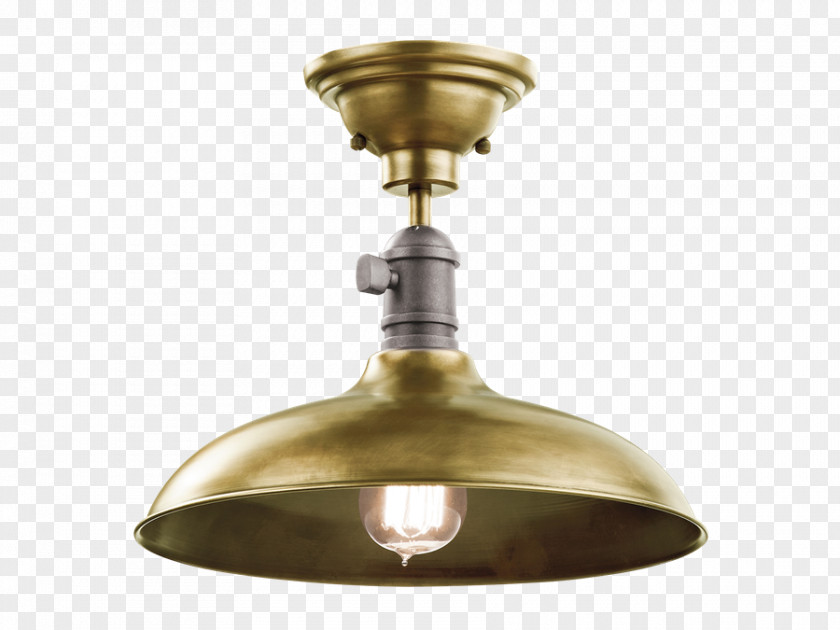 Light Pendant Fixture Lighting Brass PNG