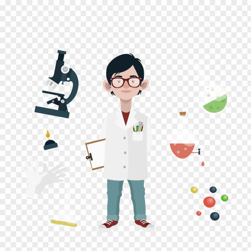 Vector Scientist Euclidean Science Knowledge PNG