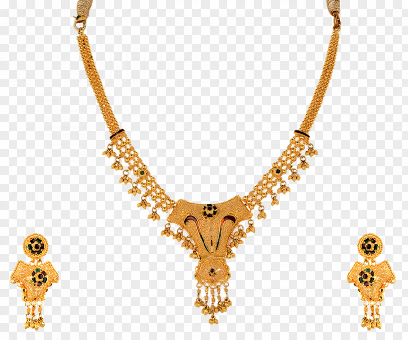 Bridal Jewelry Necklace Earring Orra Jewellery Gold PNG