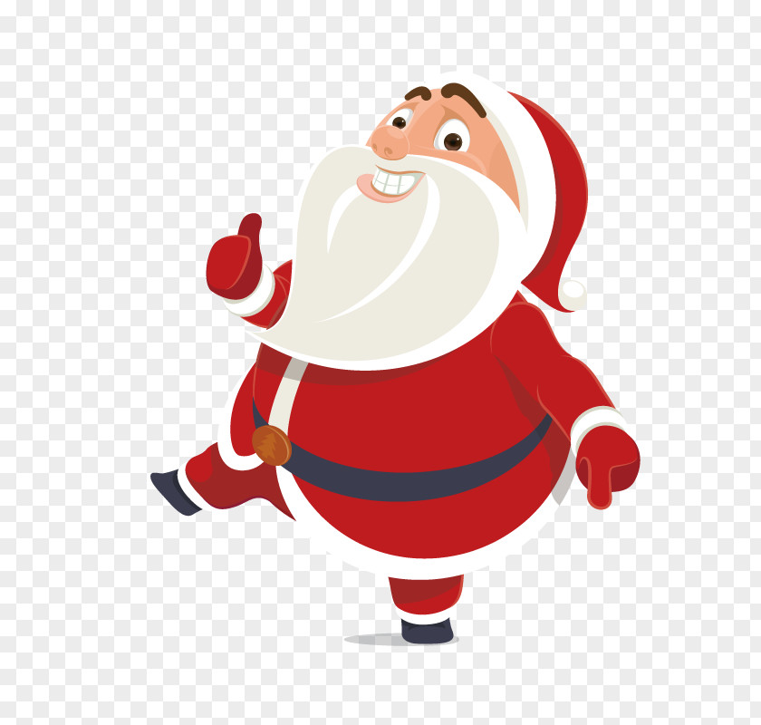 Christmas Cartoon Santa Claus Illustration Day Vector Graphics Image PNG