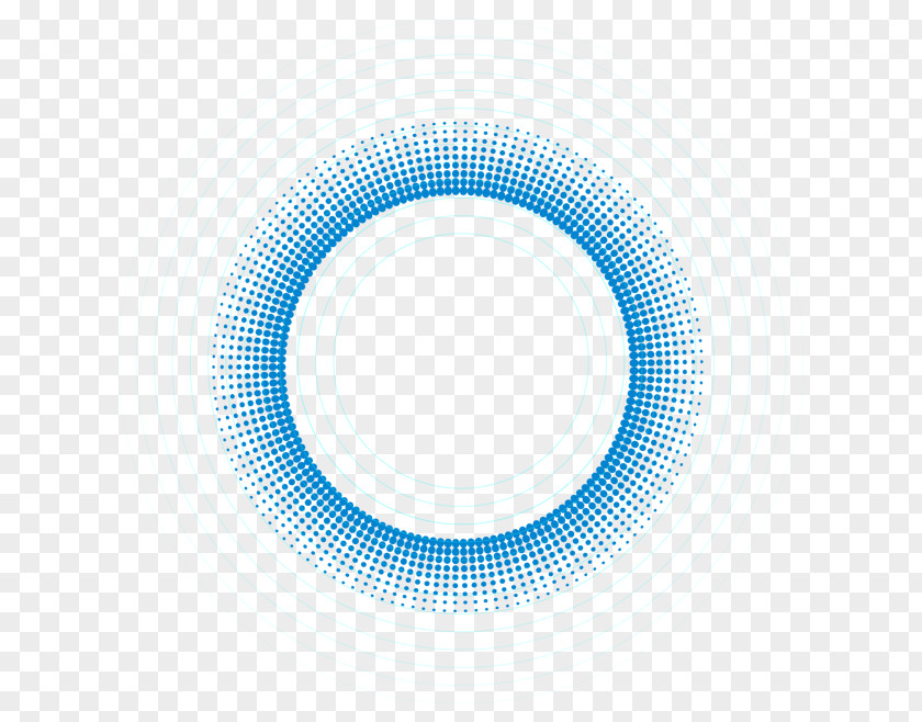 Circle Border Blue Pattern PNG