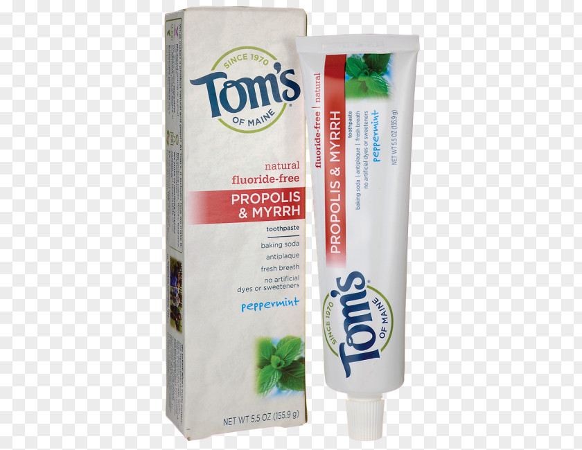 Toothpaste Tom's Of Maine Antiplaque & Whitening Mouthwash Propolis Myrrh PNG