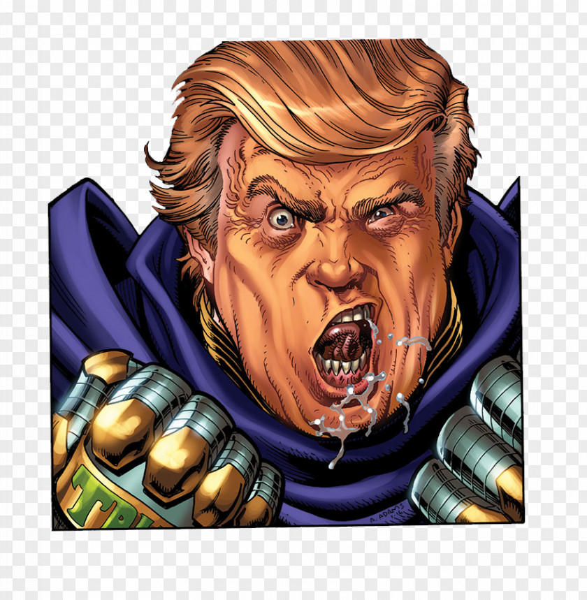 Trump Cartoon Characters Free To Pull The Material Donald United States Doctor Doom Supervillain PNG