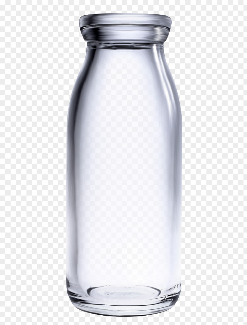 White Bottle Mason Jar Glass Lid PNG