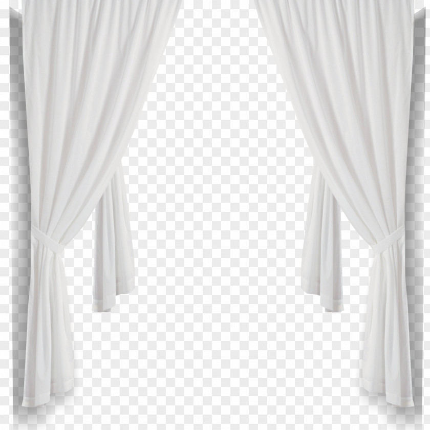 White Curtains Curtain Black And Structure PNG