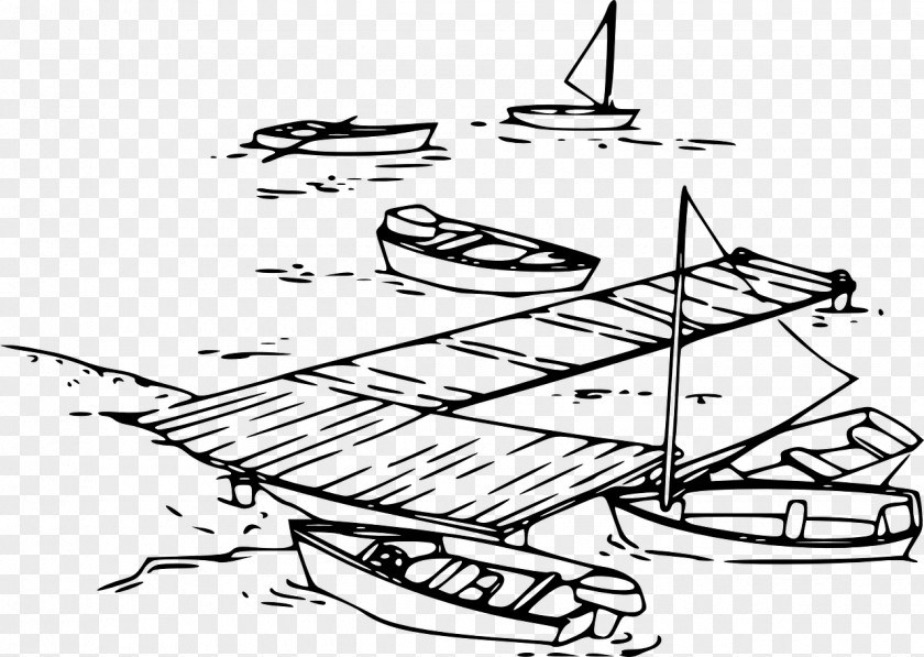 Boat Dock Drawing Clip Art PNG