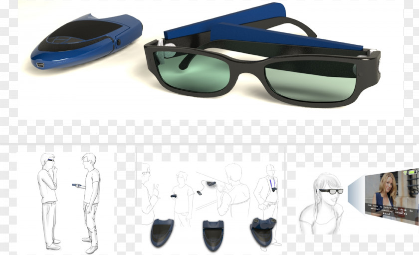 Communication Device Goggles Sunglasses Plastic PNG