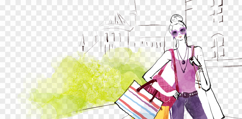 Fashion Shopping Woman PNG