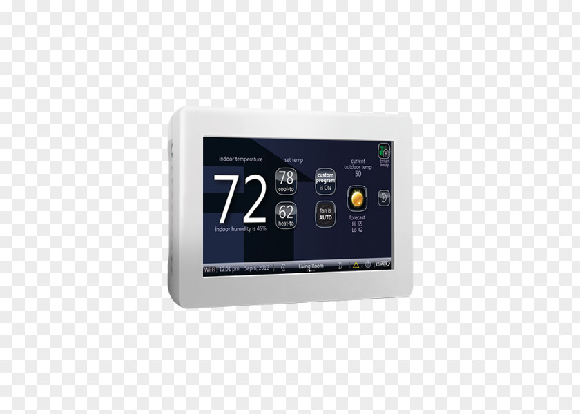 Conditioner Thermostat Programmable Furnace HVAC Smart PNG