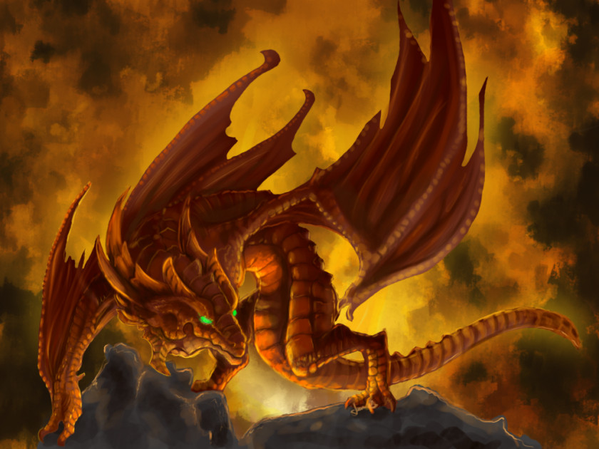 Fire Dragon Wallpaper PNG