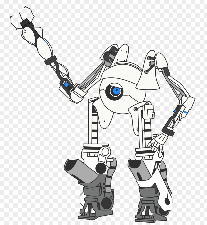 Portal 2 Robot Vector Graphics PNG