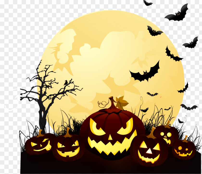 Vector Halloween Pumpkin PNG