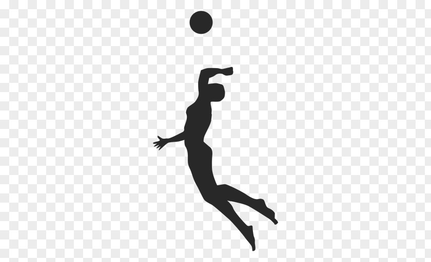 Volleyball Clip Art Spiking Player Silhouette Sports PNG