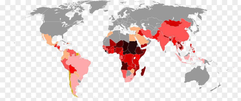 World Map Poverty PNG